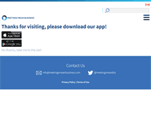 Tablet Screenshot of meetingsmeanbusiness.com